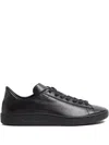 Valentino Royco Nappa Leather Sneakers In Black