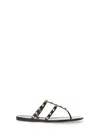Valentino Rockstud T-strap Flat Slide Sandals