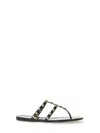Valentino Rockstud T-strap Flat Slide Sandals