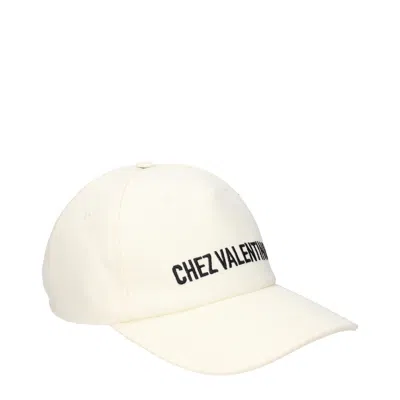 Valentino Garavani Men's Hat Cotton Beige/ivory In White