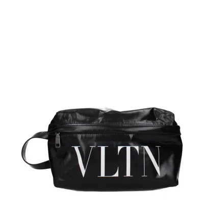 Valentino Garavani Men's Beauty Case Black Leather