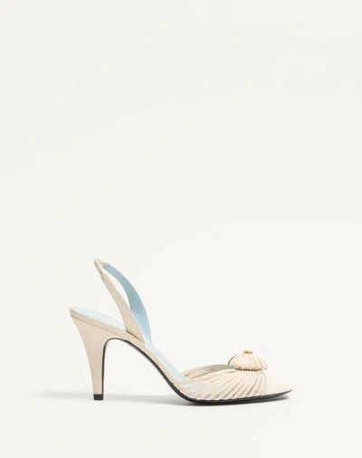Valentino Garavani Sandal Royal In Kidskin 85mm Woman Butter 35