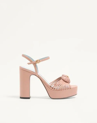 Valentino Garavani Sandal Royal Platform Sandal In Kidskin 115mm Woman Pink 41