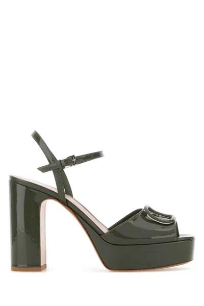 Valentino Garavani Valentino Leather Sandal In Green