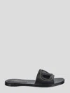 Valentino Vlogo Cutout Leather Sandal