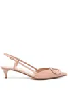 Valentino Vlogo 40 Patent Slingback Pump