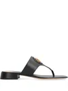 Valentino Vlogo Signature Leather Sandal