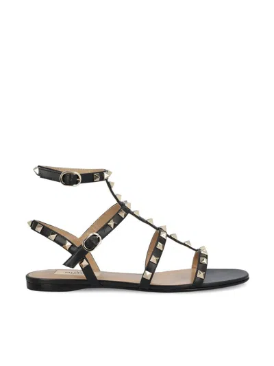 Valentino Garavani Valentino Calfskin Sandal In Black