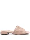Valentino Vlogo Leather Sandal