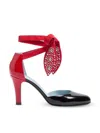 Valentino Garavani Foliefoliage Sandal With Color-block Design And Beaded Accents