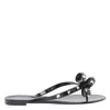 Valentino Heel Sandals With Bow Accent And Studded Embellishments