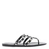 Valentino Rockstud T-strap Flat Slide Sandals