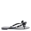 Valentino Heel Sandals With Bow Accent And Studded Embellishments