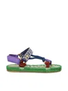 Valentino Garavani Embroidered Fabric Lake Powell Sandals