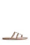 Valentino Woman Gold Sandals & Slides In Silver