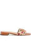 Valentino Garavani Vlogo Signature Slide Sandal In Multi