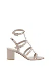 Shop Valentino Garavani Sandals In Beige