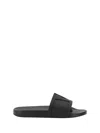 Valentino Garavani Black Sandals With Vlogo Detail On The Front In Tech Fabric Man In Black