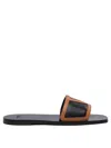 Valentino Viva Superstar Slide Sandal In Nappa Leather In Black