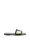 Valentino Garavani Viva Superstar Slide Sandal In Nappa Leather In Black