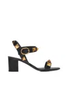 Valentino Roman Stud 60mm Block-heel Sandals In Black