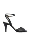 Valentino Ladycrush Mini Sandals With 8.5 Cm Heel In Black