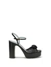 Valentino Garavani Sandal Royal Platform Sandal In Kidskin 115mm Woman Black 40.5 In Black