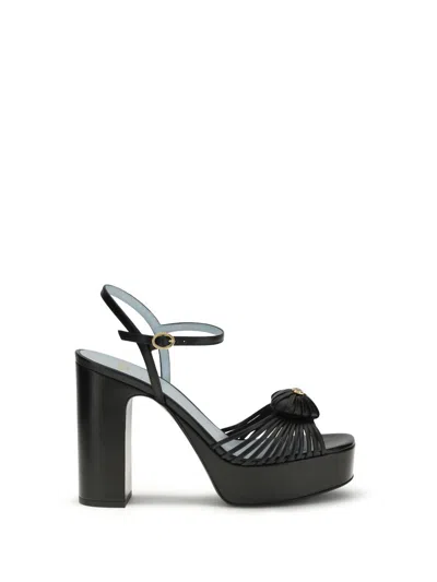 Valentino Garavani Sandal Royal Platform Sandal In Kidskin 115mm Woman Black 40.5