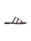 Valentino Strappy Sandals With Flat Sole Design In Multi