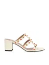 Valentino Rockstud T. 60 Block Heel Sandals In Multi