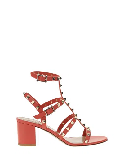 Valentino Garavani Sandals In Orange