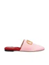 Valentino Vlogo Signature Satin Mule In Rose Couture/red V