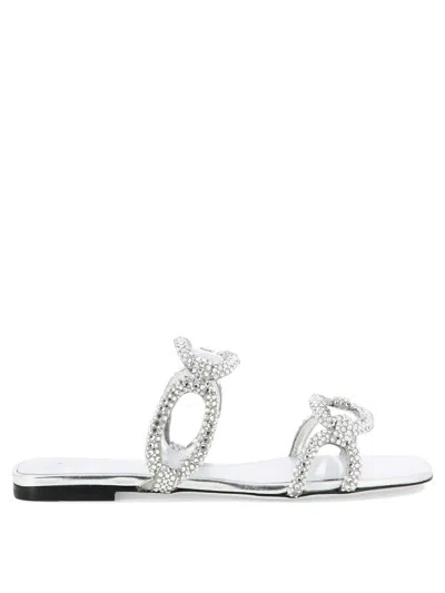 Valentino Garavani Sandals In Silver