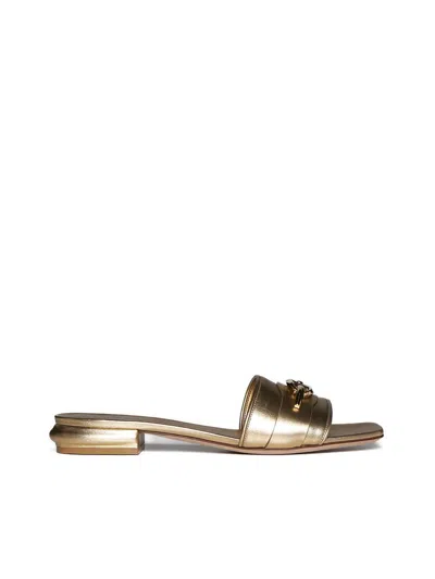 Valentino Garavani Sandals In Star Gold