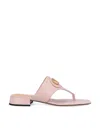 Valentino Vlogo Signature Leather Sandal In Water Rose