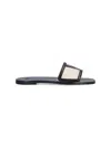 Valentino Garavani Viva Superstar Slide Sandal In Nappa Leather In White