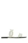 Valentino Garavani Ivory Pvc Chain 1967 Slippers In White