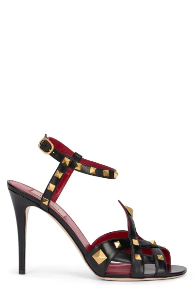 Valentino Garavani Sandals With Studs In Black