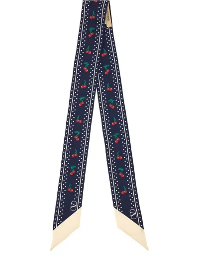 VALENTINO VALENTINO GARAVANI SCARF BANDEAUX "CHERRYFIC"