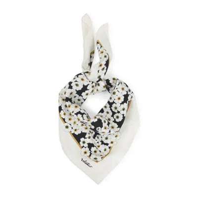 Valentino Garavani Silk Scarf Unica In Gray