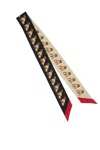Valentino 'petit Charles' Scarf With Dual Color Accents