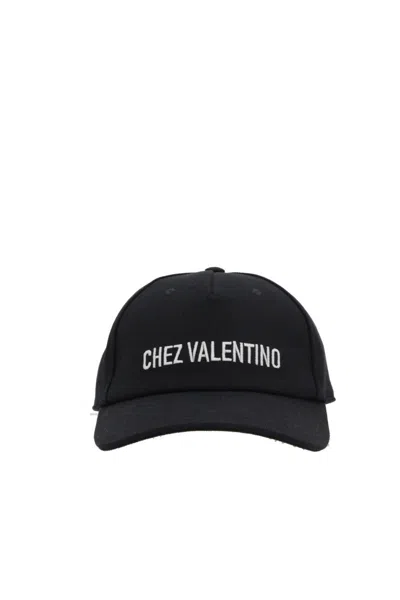 Valentino Garavani Logo Baseball Cap In Black
