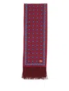 Valentino Silk Printed Scarf In Rosso/bluette/crema/avorio