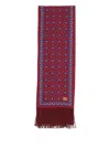 Valentino Silk Printed Scarf In Rosso/bluette/crema/avorio