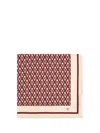 Valentino Garavani Women Toute La V Silk Scarf In Red