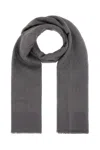 Valentino Dark Grey Wool Blend Scarf