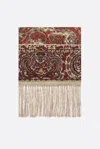 Valentino Garavani Scarves And Foulards In Yellow-orangebordeaux