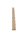 Valentino Garavani Ivory Orange Green Patterned Scarf With Fringes Spring Summer Women In Ivory/orange/green