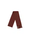 Valentino Polka-dot Pattern Silk Scarf In Red