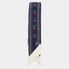 Valentino Animal Motif Rectangular Scarf With Contrast Border